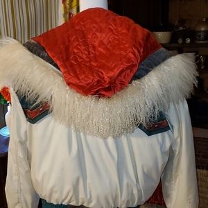 Vintage Bohemian Mongolian Fur Jacket